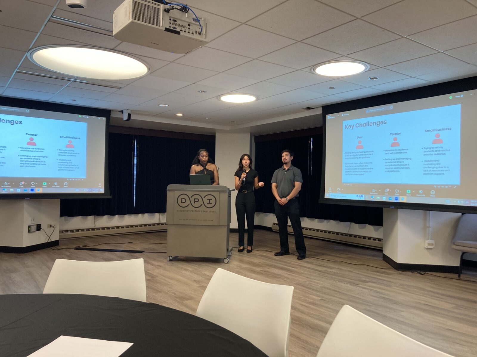 Christy Kwentua, Amara Moreno, and Rogelio Lozano discuss YouShop, a project they worked on at Google.