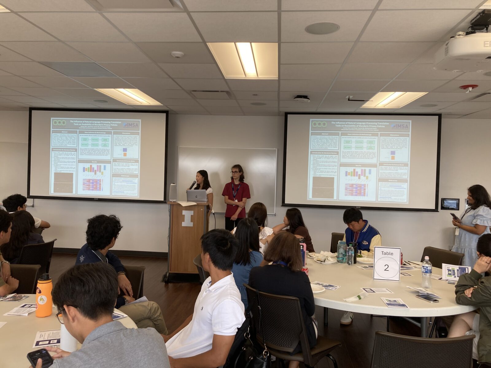 SPARKS interns Carissa Chen and Jack Davis present their work on understanding privacy policies in Mandarin Chinese.