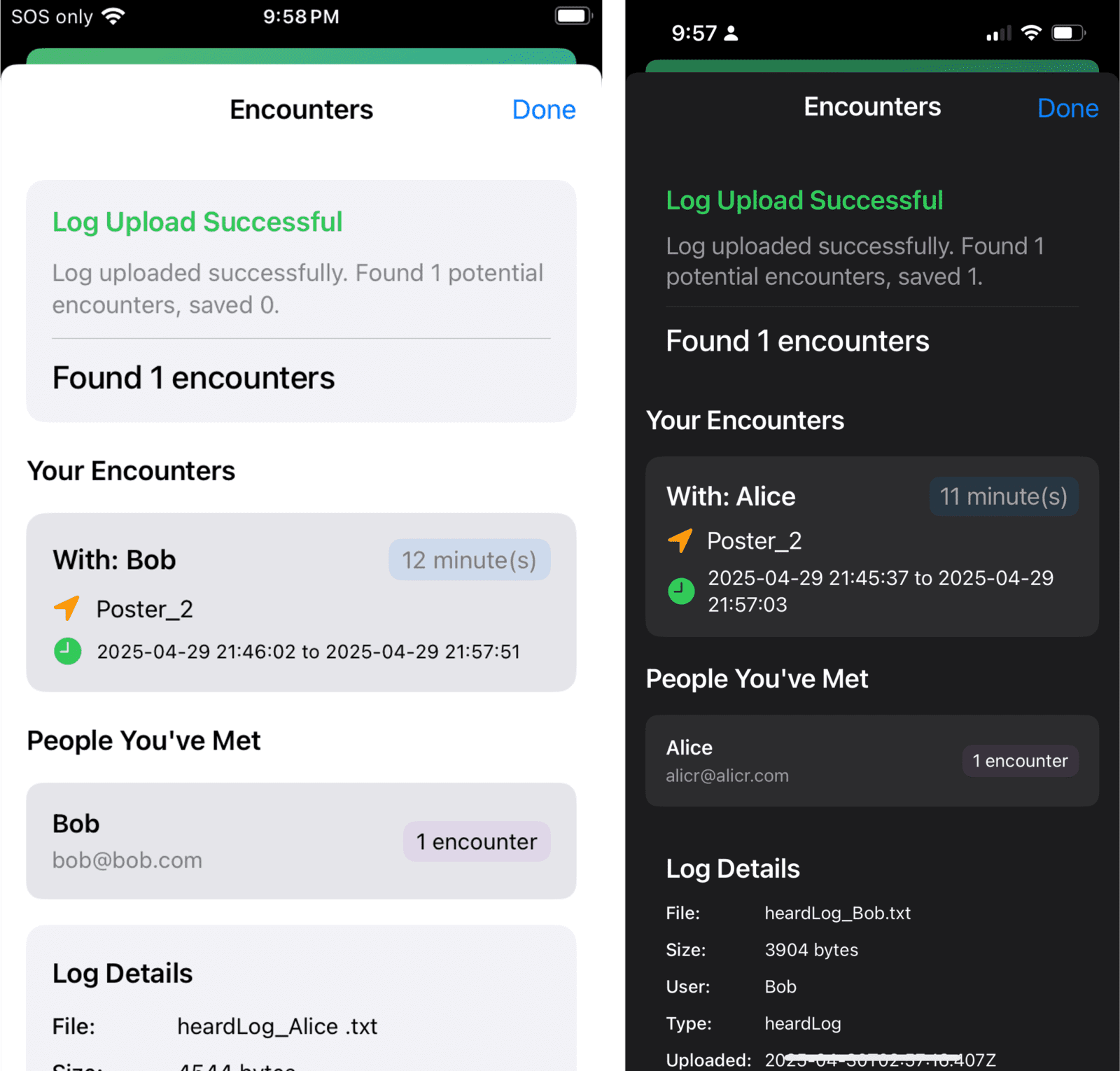 An image from Find and Connect, the app on which Billy Huang worked as a City Scholar.