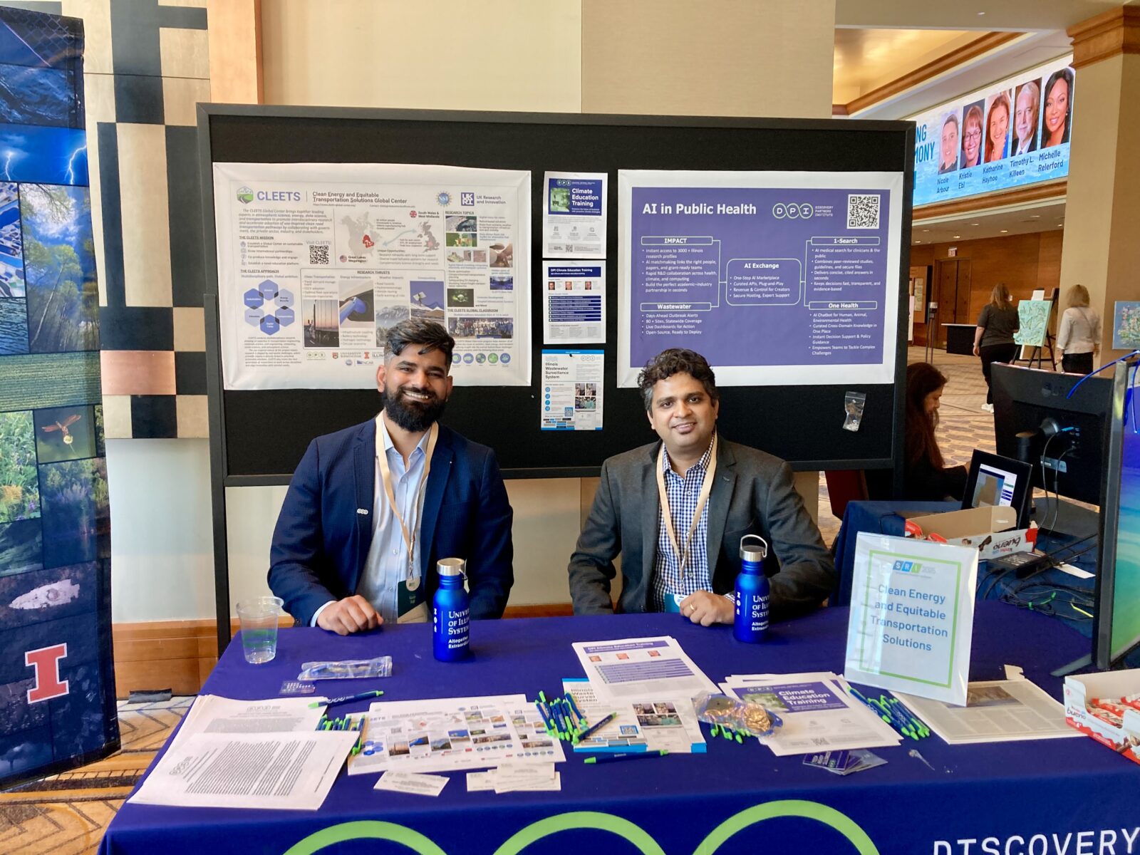 Karan Jogi and Anuj Tiwari at the DPI table at SRI