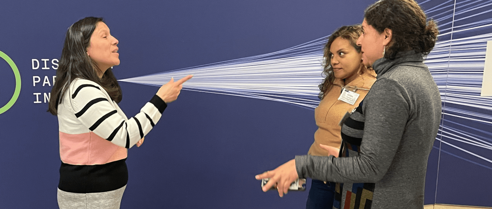 group of people chatting