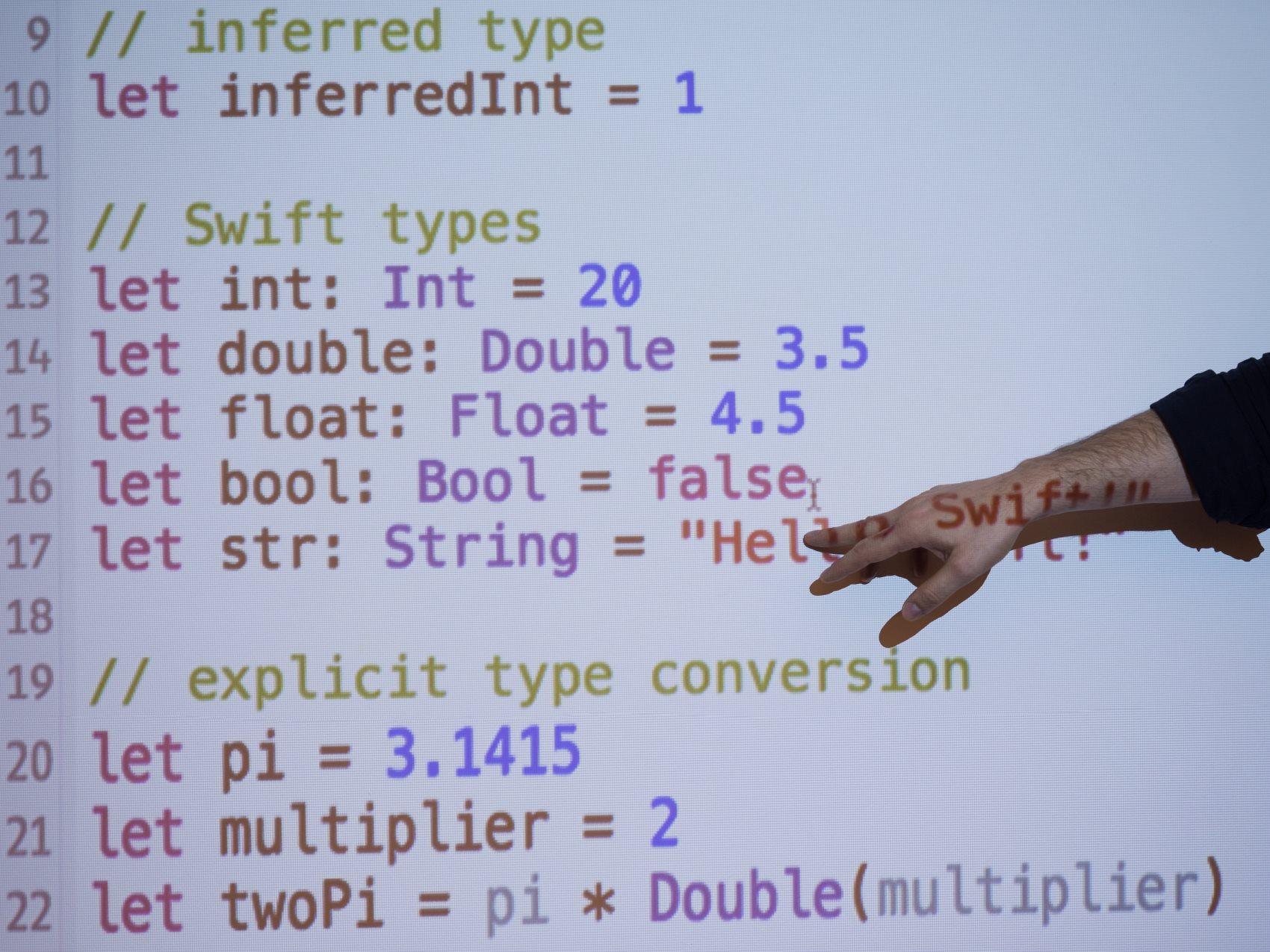 code snippet from Story Blocks