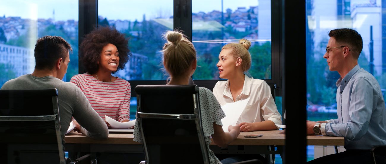 Members around a table