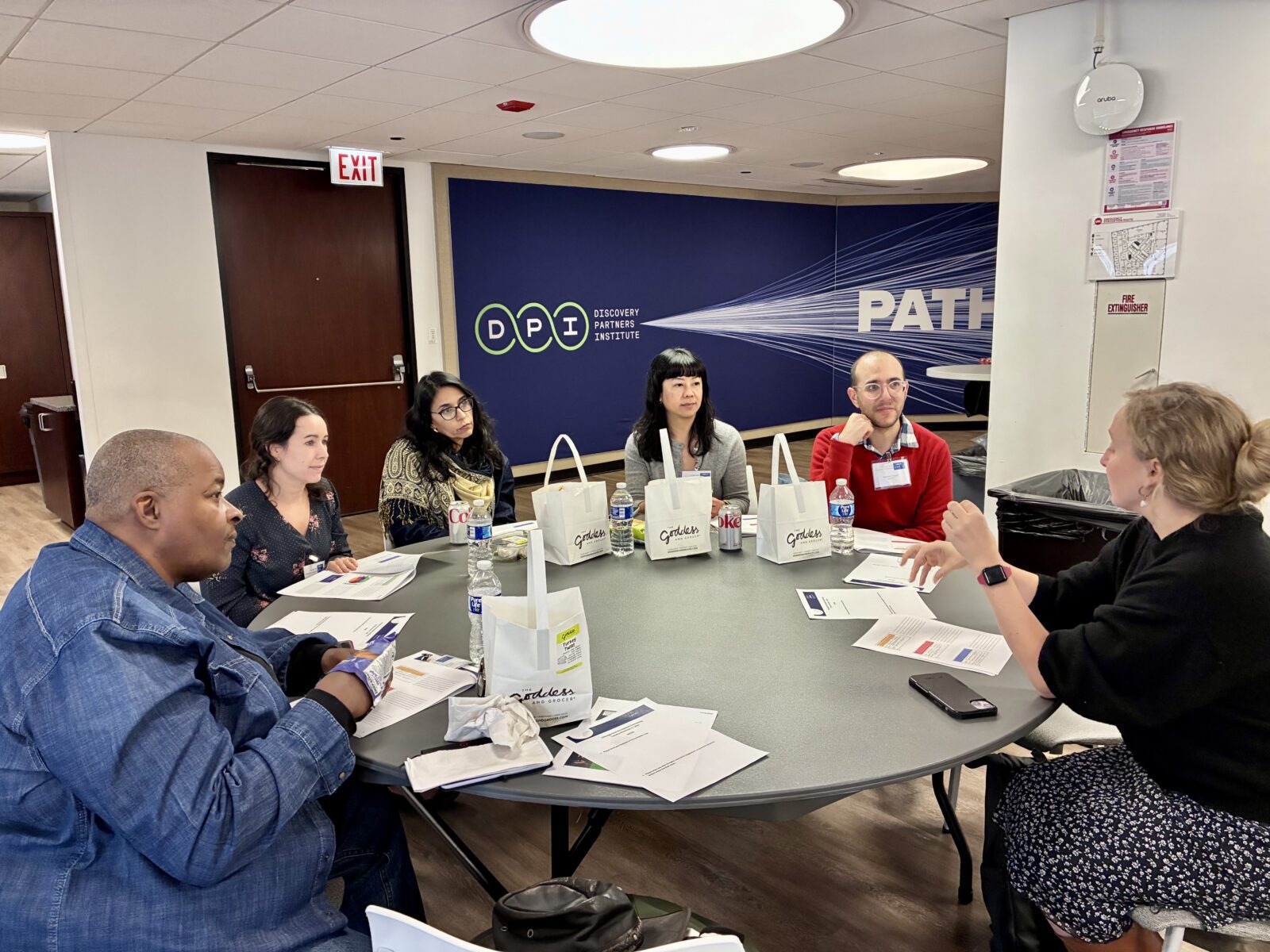 Attendees share ideas at IWERC&rsquo;s lunch and learn on Chicago&rsquo;s tech ecosystem.